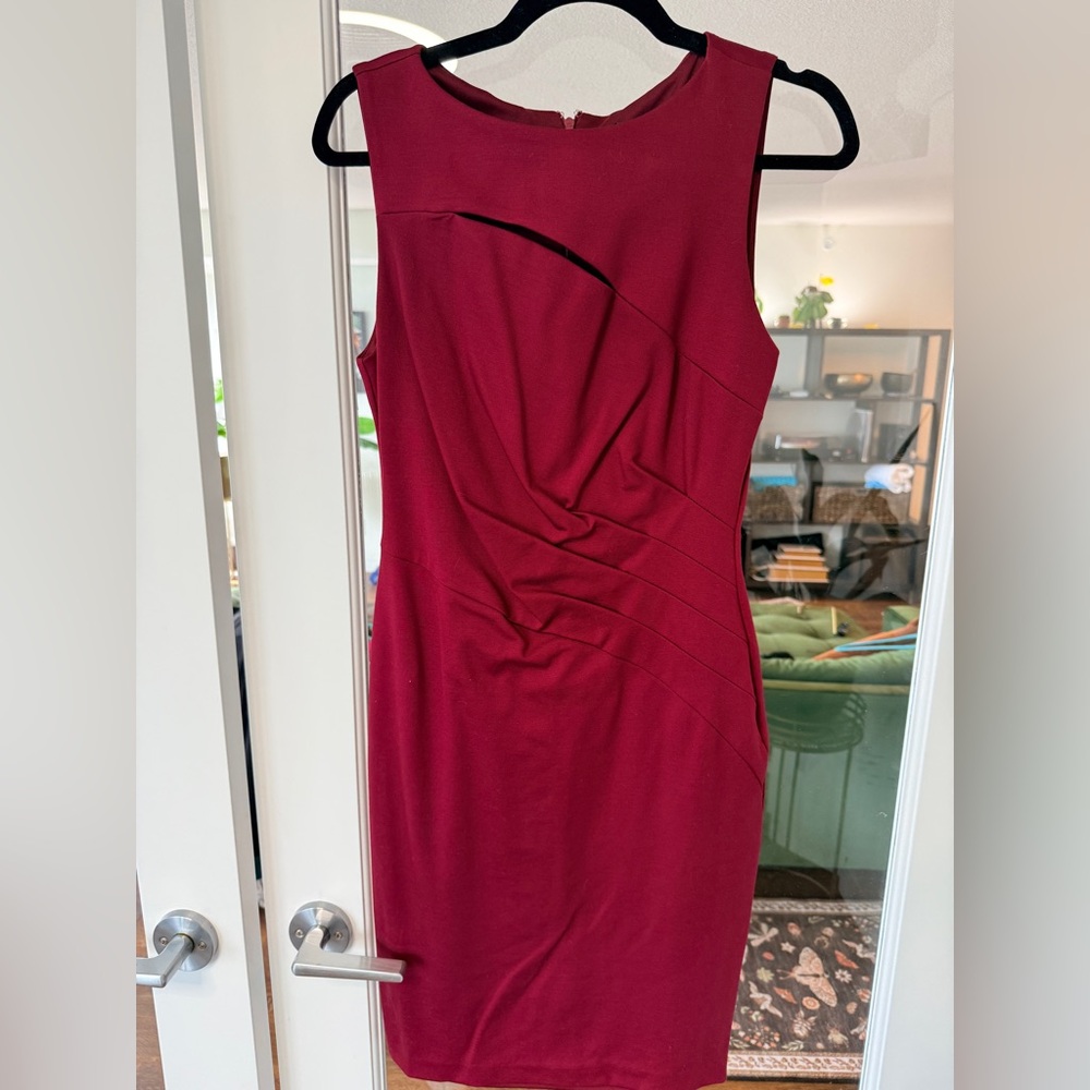 NWT - Le Chateau Burgundy Mini Dress